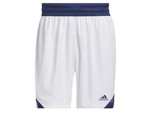 adidas Men's Basketball Icon Squad Short Aeroready, White/Team Navy, S