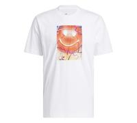 adidas Men's Basketball is Happiness Graphic T-Shirt, White, 3XL