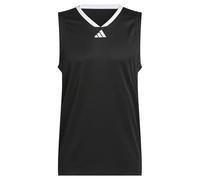 adidas Men's Basketball Legends Tank, Black/White, M Tall