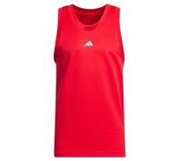 adidas Men's Basketball Legends Tank Top, Better Scarlet/White, L