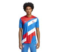 adidas Mens Bayern P T-Shirt Red/Blue L