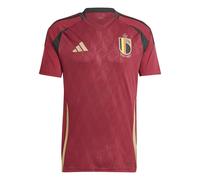 adidas Mens Belgium Home Shirt 2024 Adults Short Sleeve International