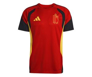 adidas Mens Belgium Training Shirt World Cup 2026 Short Sleeve Lightweight