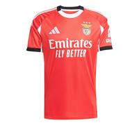 adidas Mens Benfica Home Shirt 2025 2026 Adults Short Sleeve Red M