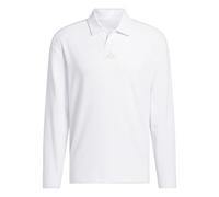 adidas Mens Beyond Long Sleeve Fit Polo Shirt White