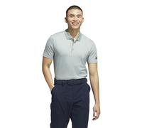 adidas Men's Beyond Textured Polo Shirt, Silver Green 23, Medium
