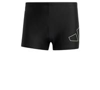 adidas Men's Big Bars Swim Boxers, Black, 28
