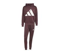 adidas Men's BIG LOGO FRENCH TERRY HOODED TRACKSUITS, aurora ruby, S
