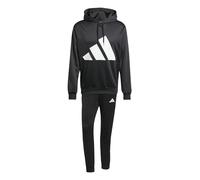 adidas Men's BIG LOGO FRENCH TERRY HOODED TRACKSUITS, black/white, M