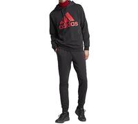 adidas Men's Big Logo Terry Track Suit, black/scarlet, S