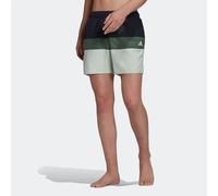 Adidas Mens Black & Green Short-Length Colorblock Swim Shorts Small BNWT C1640