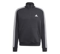 ADIDAS Men's Black & White 1/4 Zip 3 Stripe Sweatshirt Large BNWT