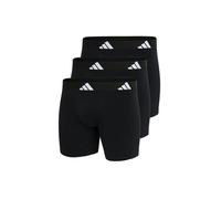 adidas Men's Boxer Brief (3pk) -Active Flex Cotton Underwear, 000 Black, S (Pack of 3)