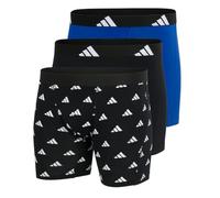 adidas Men's Boxer Brief (3pk) -Active Flex Cotton Underwear, 913 Multicolor 2, S (Pack of 3)