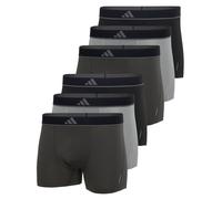 adidas Men's Boxer Shorts 6-Pack - Trunks Active Micro Flex Logo, Solid Black