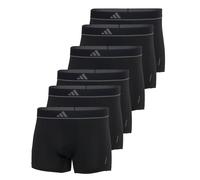 adidas Men's Boxer Shorts 6-Pack - Trunks Active Micro Flex Logo, Solid Black