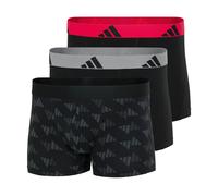 Adidas Men's Boxers, 3-Pack - Trunks, Active Flex Cotton, Logo