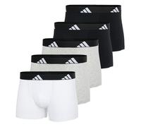 Adidas Men's Boxers, 5 Pack - Trunks, Active Flex Cotton, Logo