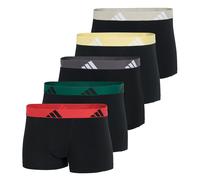 Adidas Men's Boxers, 5 Pack - Trunks, Active Flex Cotton, Logo