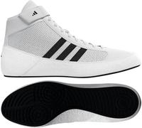adidas Men's Boy's HVC2 Wrestling Mat Shoe Ankle Strap (Black/White, 11)