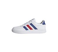 adidas Men's Breaknet 2.0 Shoes, White/Lucid Blue/Better Scarlet, 7.5 UK