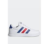 adidas Men's Breaknet 2.0 Shoes, White/Lucid Blue/Better Scarlet, 11 UK