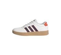 adidas Men's BREAKNET 3.0 Shoes, core White/Aurora Plum/semi Impact Orange, 10.5 UK