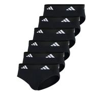 adidas Mens Briefs 6-Pack Active Flex Cotton Logo Solid Colors