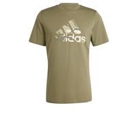 adidas Men's Camo Badge of Sport Graphic Tee, Olive Strata, M
