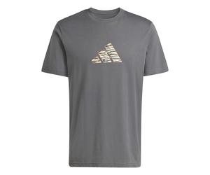 adidas Men's CAMO Explorer Graphic T-Shirt, Grey Five, M