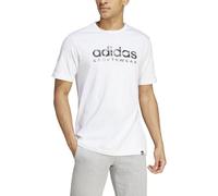 adidas Men's CAMO Linear Graphic TEE, White/Grey, M