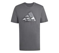 adidas Men's CAMO Modern Logo Graphic T-Shirt, Grey Five, XXL