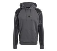 adidas Mens Camo Print Over The Head Hoodie in Grey Six/Multic - Size X-Large