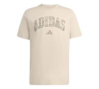 adidas Men's Camo Script Graphic Shirt, Crystal Linen, M
