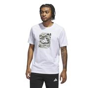 adidas Men's CAMO Shape Graphic T-Shirt, White/Wonder Alumina, XXL