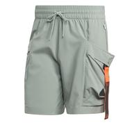 adidas Men's City Escape Cargo Shorts, Silver Green, Small