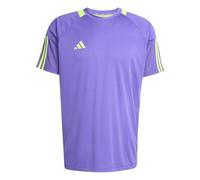 adidas Mens Classic 3 Stripe Sereno T-Shirt Short Sleeve Purple/Yellow M