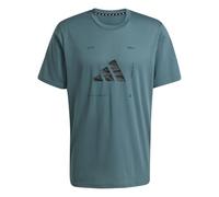 adidas Men's Climacool Training Camo Logo Graphic T-Shirt, preloved Violet, XL