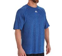 adidas Mens Climalite Short Sleeve Shirt - Collegiate Royal Heathered - XXL