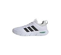 adidas Men's Cloudfoam Flex Elastic Laces Shoes, FTWR White/core Black/Court Green, 9 UK