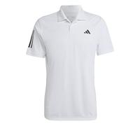 adidas Mens Club 3 Stripe Polo Shirt White/Black M