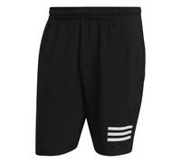 adidas Mens Club Tennis 3-Stripes Shorts - Black/White - Size X-Small