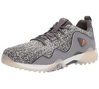 adidas Men's Codechaos 21 Primeblue Spikeless Golf Shoes, Grey Five/Screaming Orange/Grey Three, 10.5