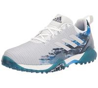adidas Men's CODECHAOS Spikeless Golf Shoes, Footwear White/Grey One/Crew Navy, 10