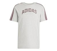 adidas Men's Codes Collegiate Linear Graphic T-Shirt, Medium Grey Heather, S