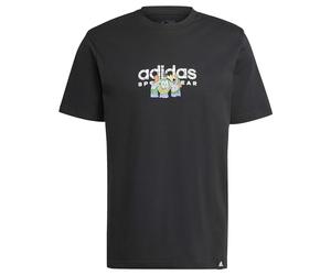 adidas Men's Codes Linear Graphic TEE, Black, XL