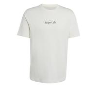 adidas Men's Coffee Cafe Donut Bag Graphic Shirt, Off White, XXL