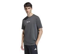 adidas Men's Coffee Cafe Donut Box Graphic T-Shirt, Grey six, M