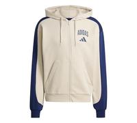 adidas Men's COLLEGIATE FLEECE FULL-ZIP, wonder alumina/dark blue, XS