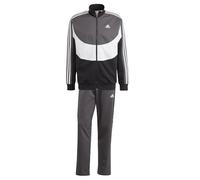 adidas Men's Colorblock Track Suit, Black/White/Grey Six, S